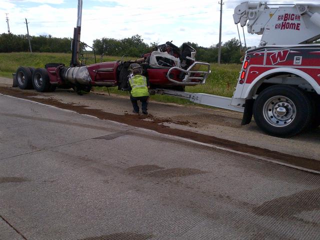 MVC on Hwy 20 at the IOCO Truck Stop 06.28.2013
